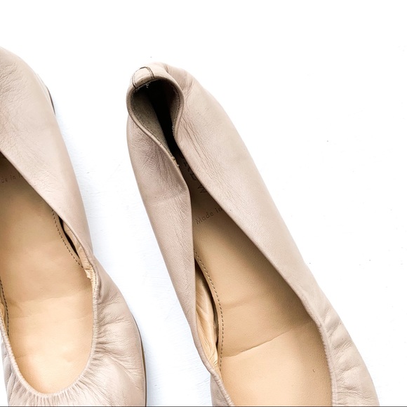 Elegant Tan Women's Ballet Flats - Picture 2 of 8